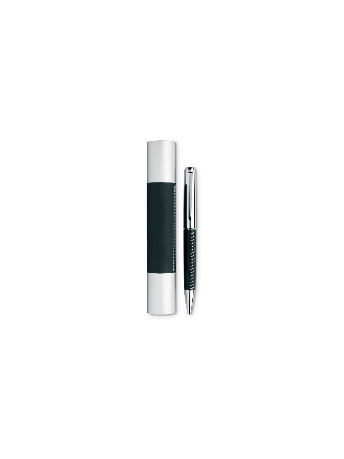 Stylo Publicitaire En Coffret Métal CEGEDIM - Argenté - Occasion Avec écrin
