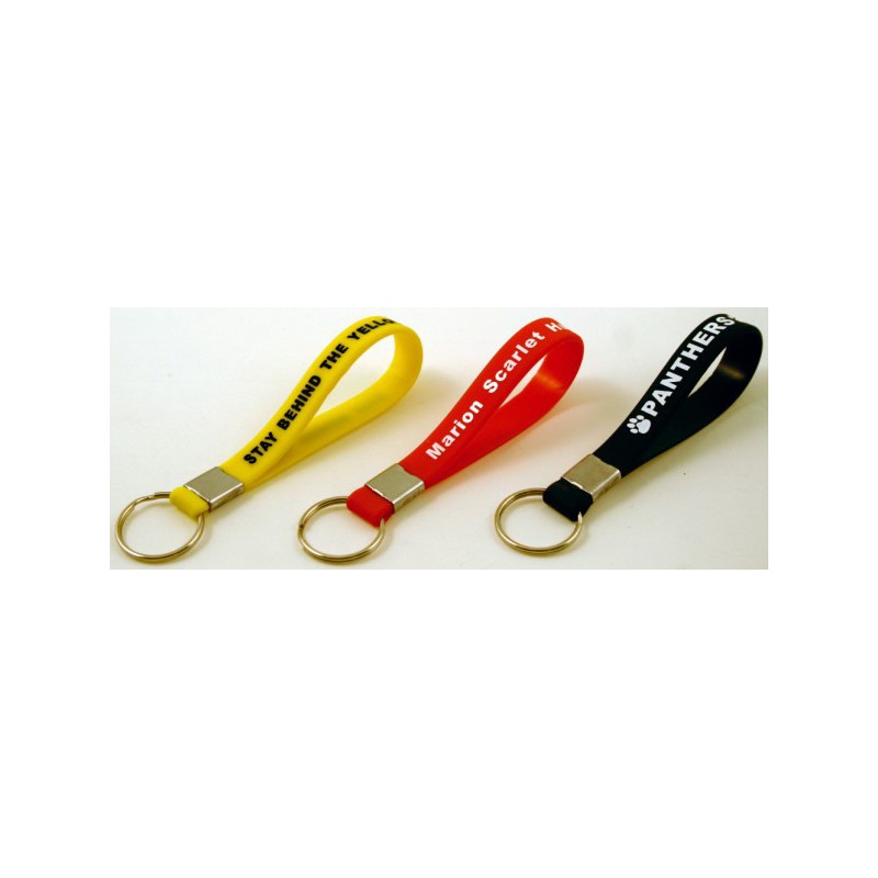 Porte-clés silicone publicitaire - Bracelet en silicone publicitaire - objets publicitaires