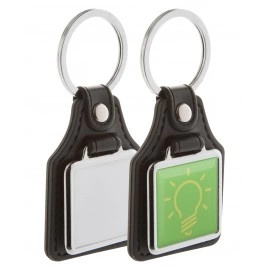 10-927 Porte-clés métal carré personnalisé