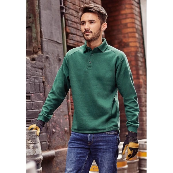 54-608 Sweat-shirt à col polo Workwear Russell personnalisé