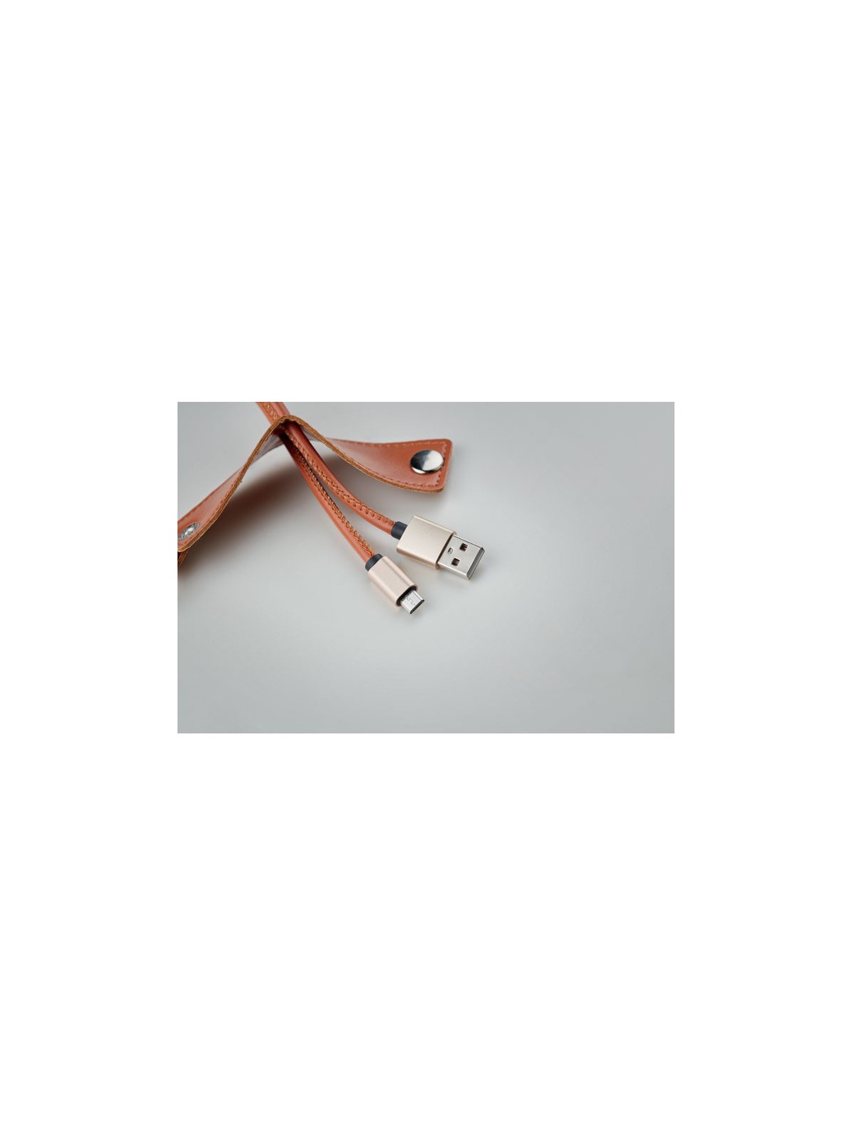 42-184 Porte-clés en PU avec câbles micro-B USB 2A personnalisé