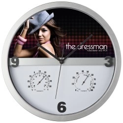 39-069 Horloge avec hygro et thermomètre personnalisé
