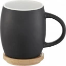 28-838 Mug céramique avec couvercle en bois  personnalisé
