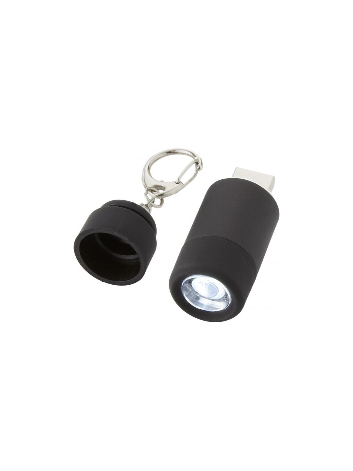 29-089  Porte-clés avec chargeur USB et mini-lampe personnalisé