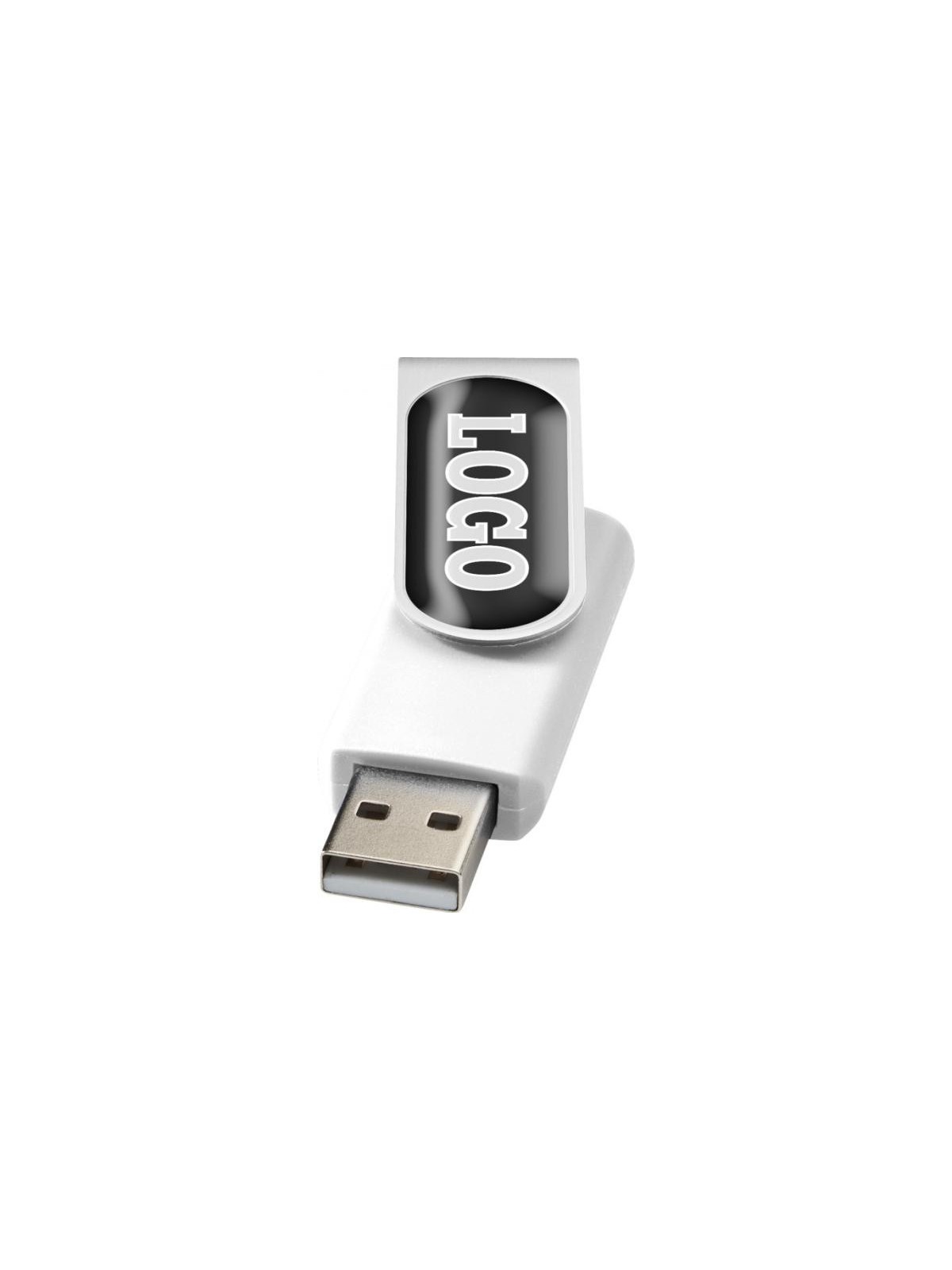 29-133 Clé USB rotative avec doming  personnalisé
