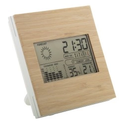 10-198 Horloge numérique en bambou personnalisé