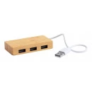 10-600 Hub USB en bambou personnalisé