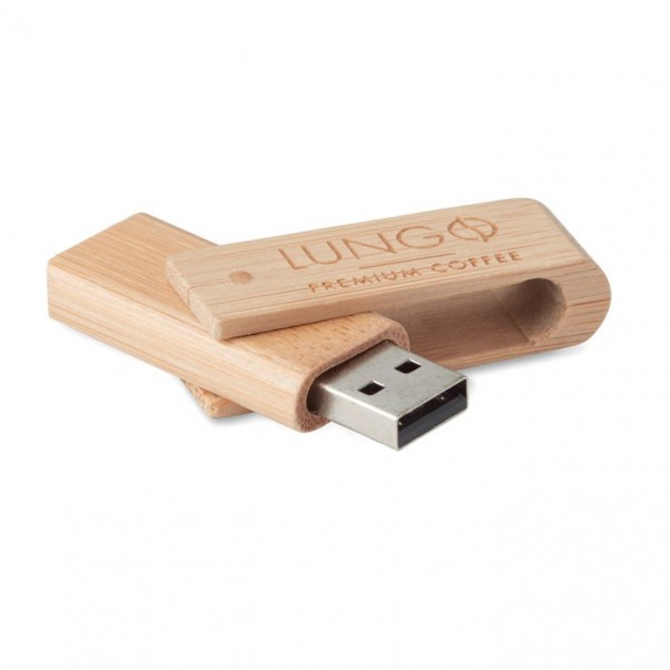 42-540 Clé USB rotative en bambou personnalisé
