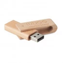 42-540 Clé USB rotative en bambou personnalisé
