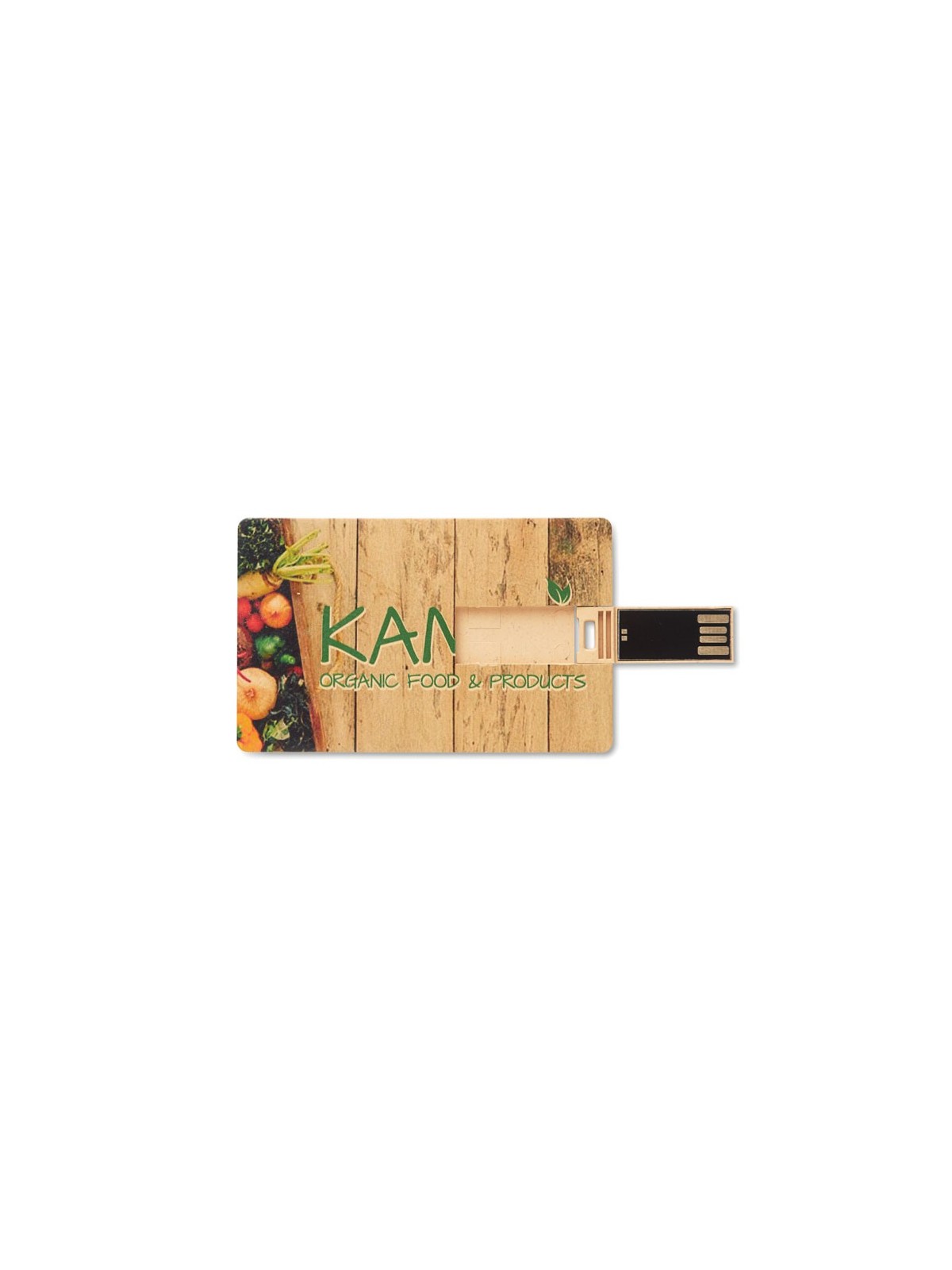 42-570 Clé USB carte de crédit paille de blé personnalisé