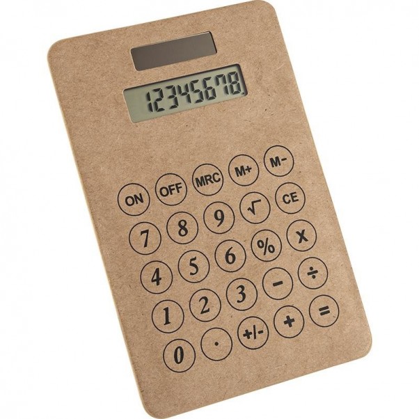 98-074 Calculatrice en carton recyclé personnalisé
