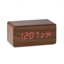 42-732 Horloge LED rectangulaire en bois  personnalisé