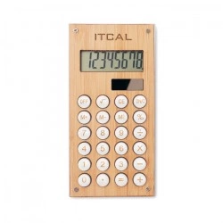 42-733 Calculatrice avec boîtier en bambou personnalisé