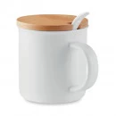 42-832 Mug en porcelaine avec une cuillère  personnalisé