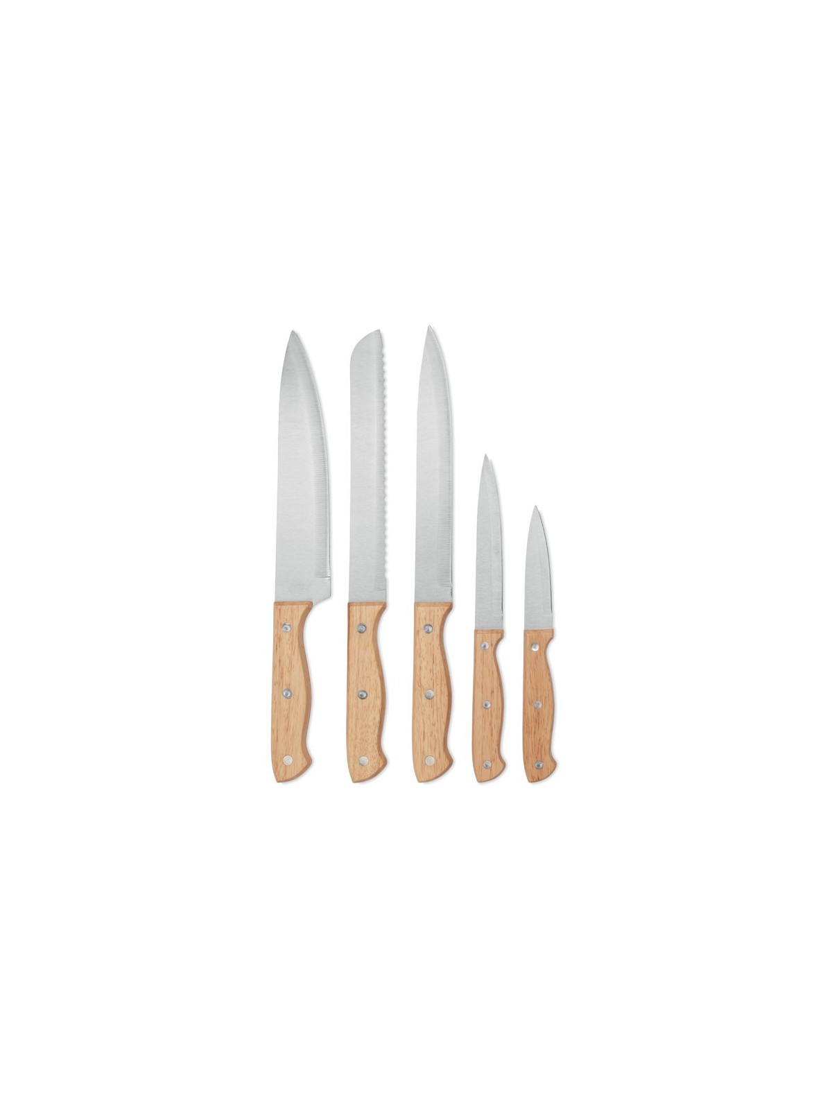 42-843 Ensemble de 5 couteaux en bois  personnalisé