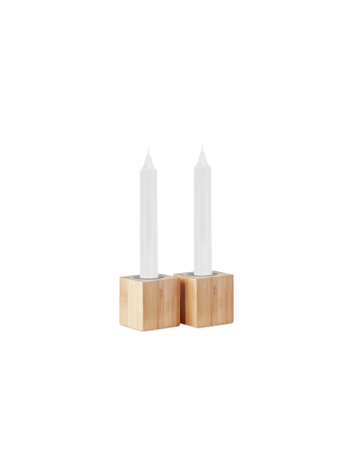 42-860 Bougies de table avec support en bambou personnalisé