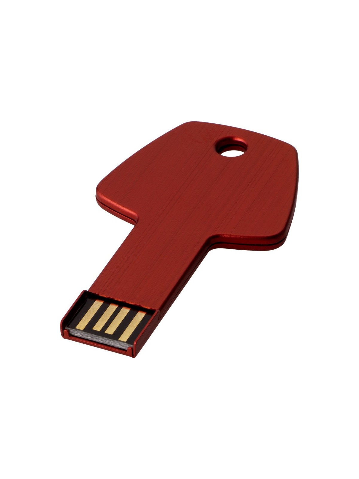 Clé USB 2 Go en forme de clé à personnaliser, couleur rouge