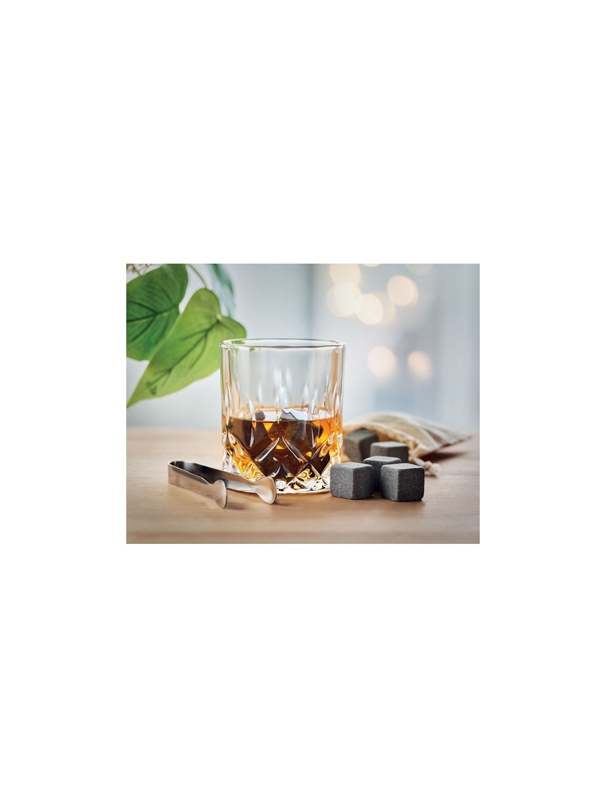 42-033 Set whisky LUXE avec verres et glaçons personnalisé