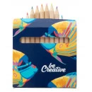 10-917 Set de 12 crayons de couleurs personnalisé