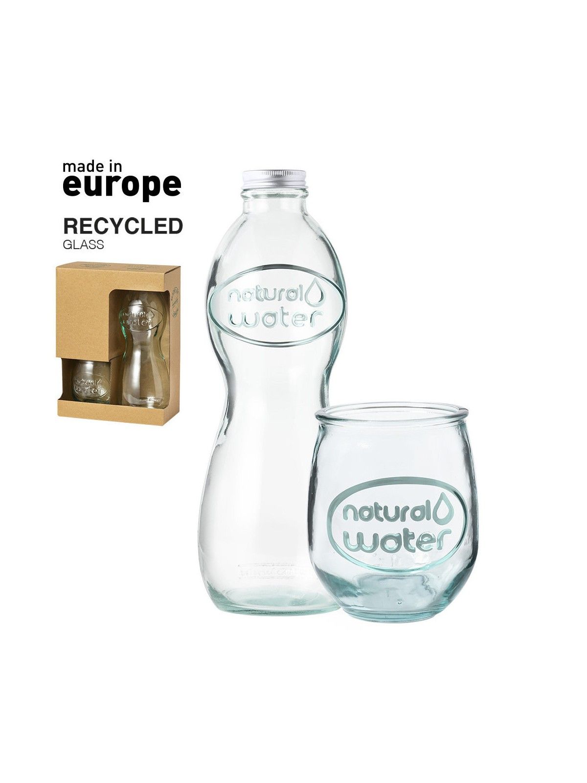 70-317 Set bouteille et verres Made in Europe personnalisé