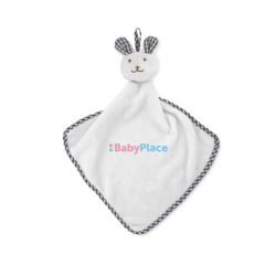 41-115 Serviette-peluche lapin pour bébé  personnalisé