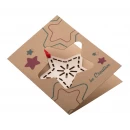 Carte de Noël en papier kraft personnalisée