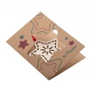 Carte de Noël en papier kraft personnalisée