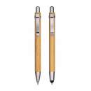 Set de stylos en bambou éco-responsable publicitaire