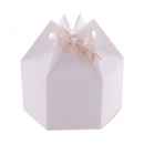 Boîte cadeau hexagonale en carton publicitaire