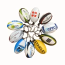Porte-clés ballon de rugby publicitaire personnalisable
