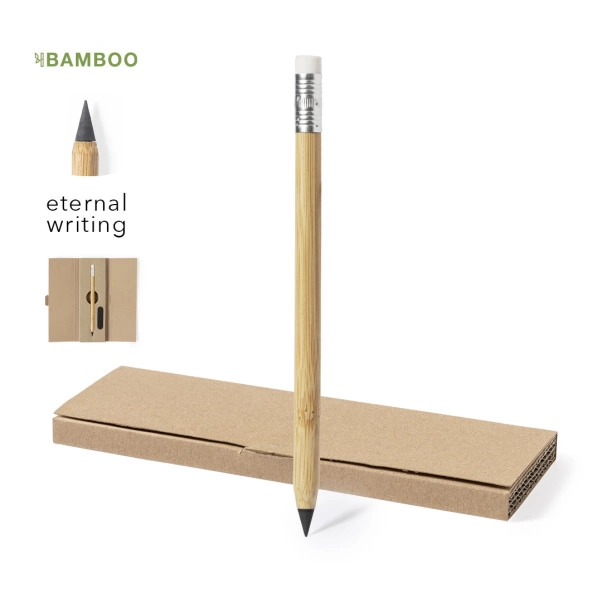 Crayon éternel publicitaire en bambou