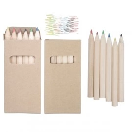 10-364 Set crayons de couleurs 6 pièces personnalisé
