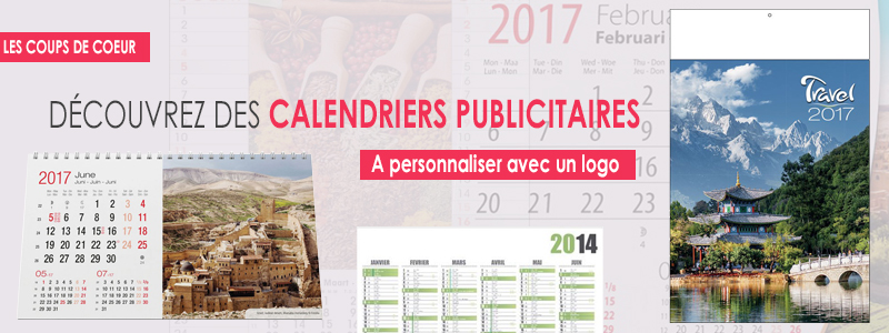 Des calendriers publicitaires pour la rentrée