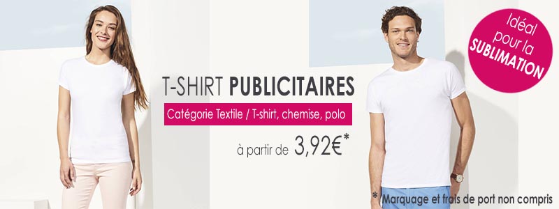 T-shirt publicitaire idéal pour la sublimation