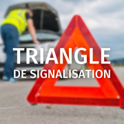 Triangle signalisation publicitaire - Triangle logoté