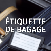 Étiquette de bagages personnalisée - Accessoire pour valise publicitaire