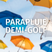 Parapluie demi-golf publicitaire - Parapluie personnalisé demi-golf