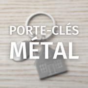 Porte-clés métal publicitaire - Porte-clé métallique